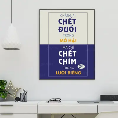 Tranh động lực, tranh slogan, in theo yêu cầu – DLTVB62
