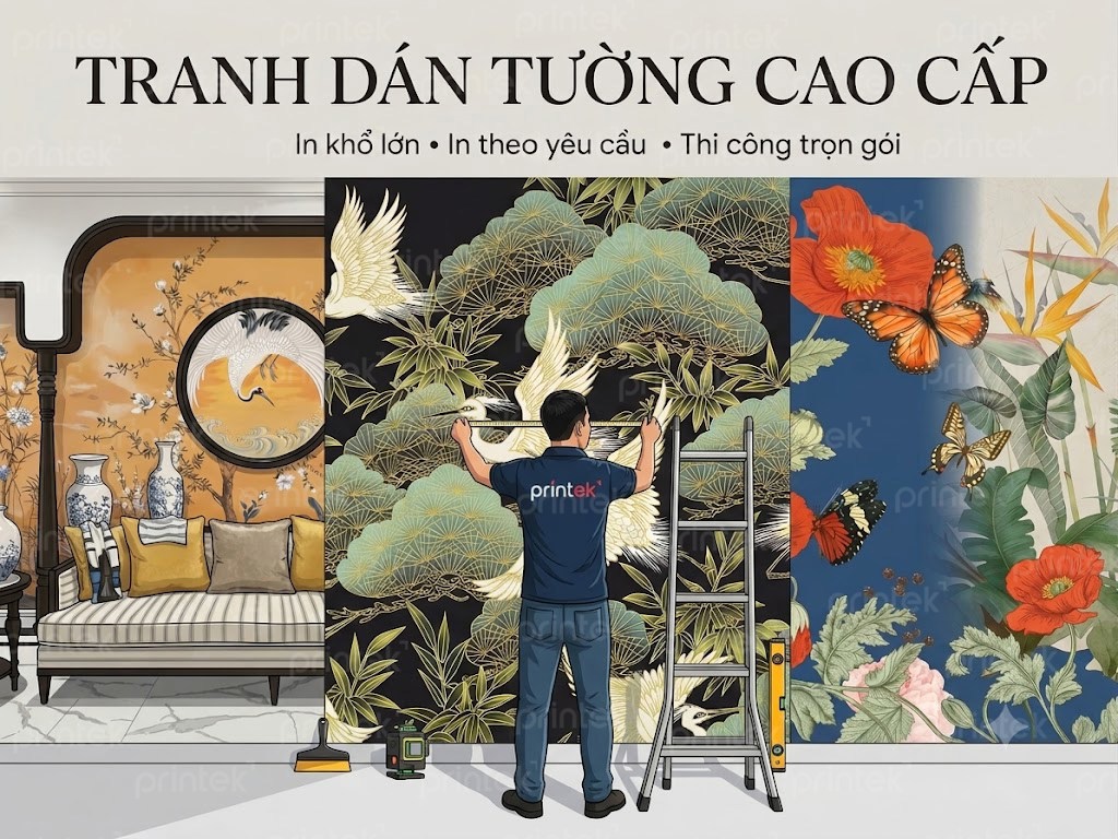 Xưởng in tranh dán tường
