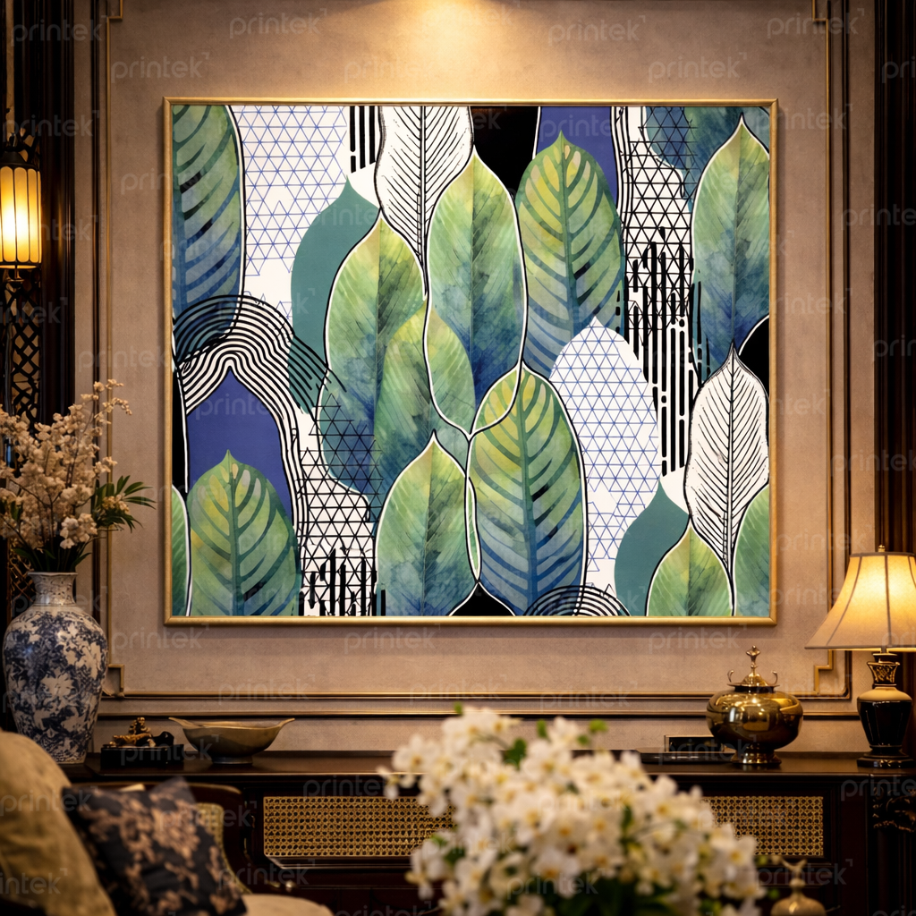 Tranh lá cây, đã có khung – MS013