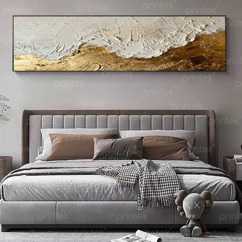 Tranh trừu tượng treo phòng ngủ, khách sạn, xưởng tranh canvas in theo yêu cầu – PT09021