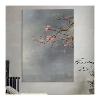 Tranh hoa đào, đã có khung - 01CN01H