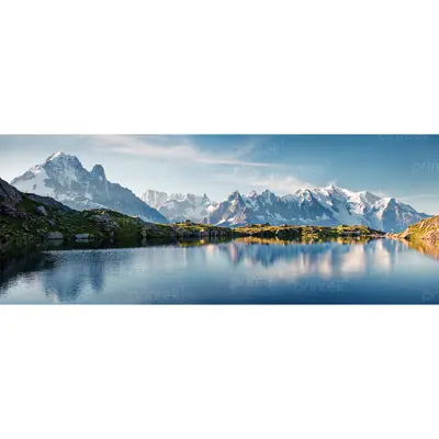 Tranh phong cảnh sông núi đã có khung - ST1332337