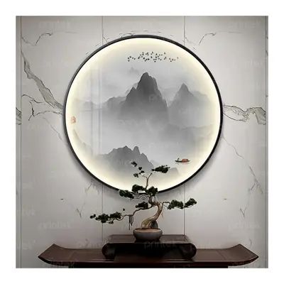 Tranh led tráng gương thủy mặc - TB13323506