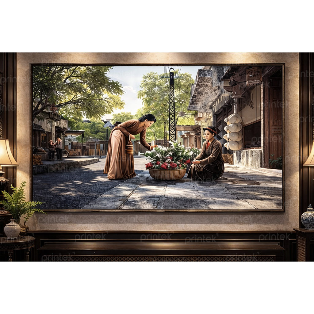Tranh canvas phố cổ Hà Nội – MS4404