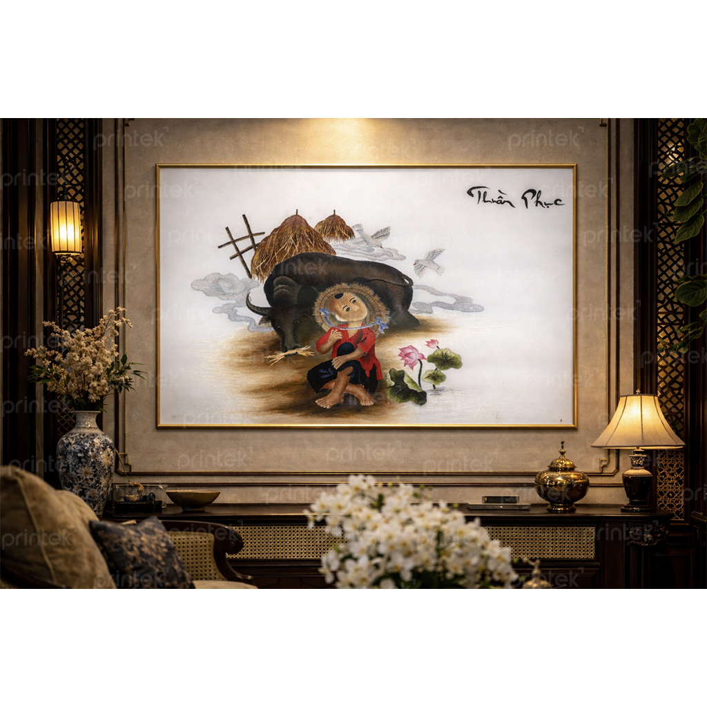 Tranh canvas đồng quê, đã có khung – DC-ST5405