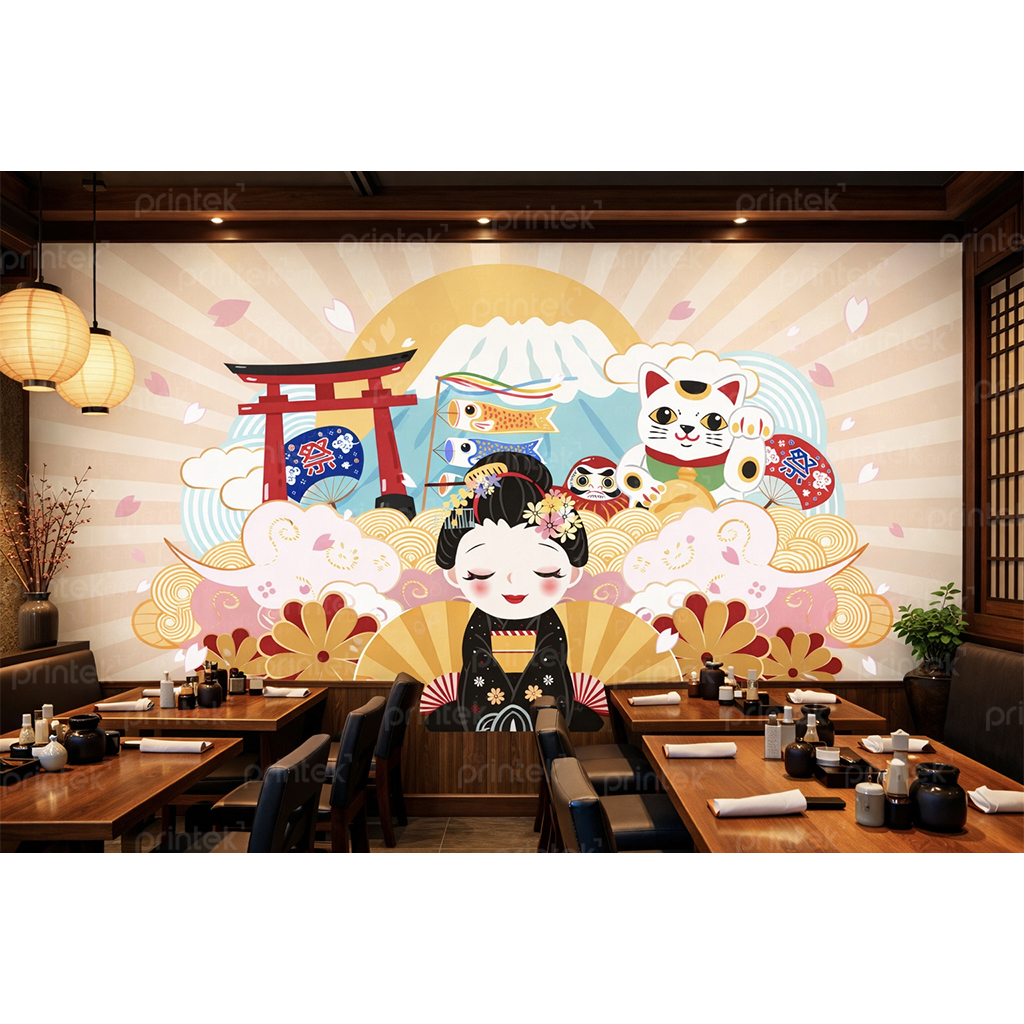 Tranh trang trí nhà hàng, quán ăn Nhật Bản – DC-NB007