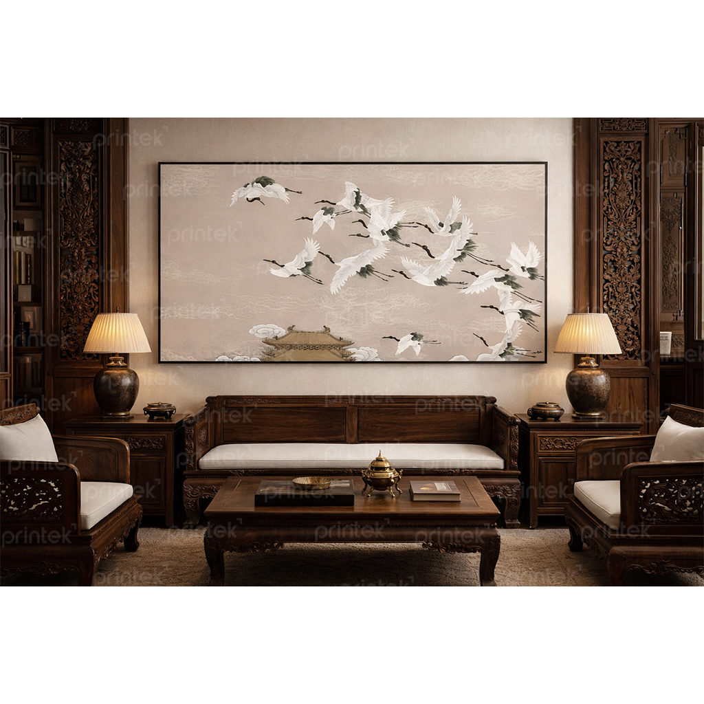 Tranh canvas indochine style, đã có khung – MF2809123