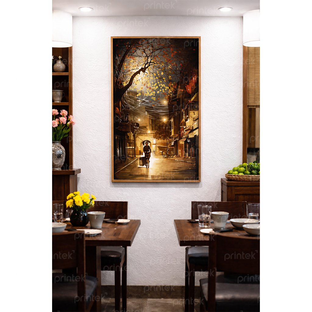 Tranh Phố về đêm, đã có khung – MS4429