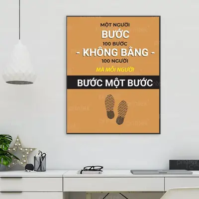 Tranh động lực văn phòng, tranh slogan - DL0350