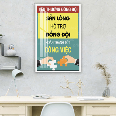 Tranh động lực văn phòng, cỡ 40x60cm – DL001-68