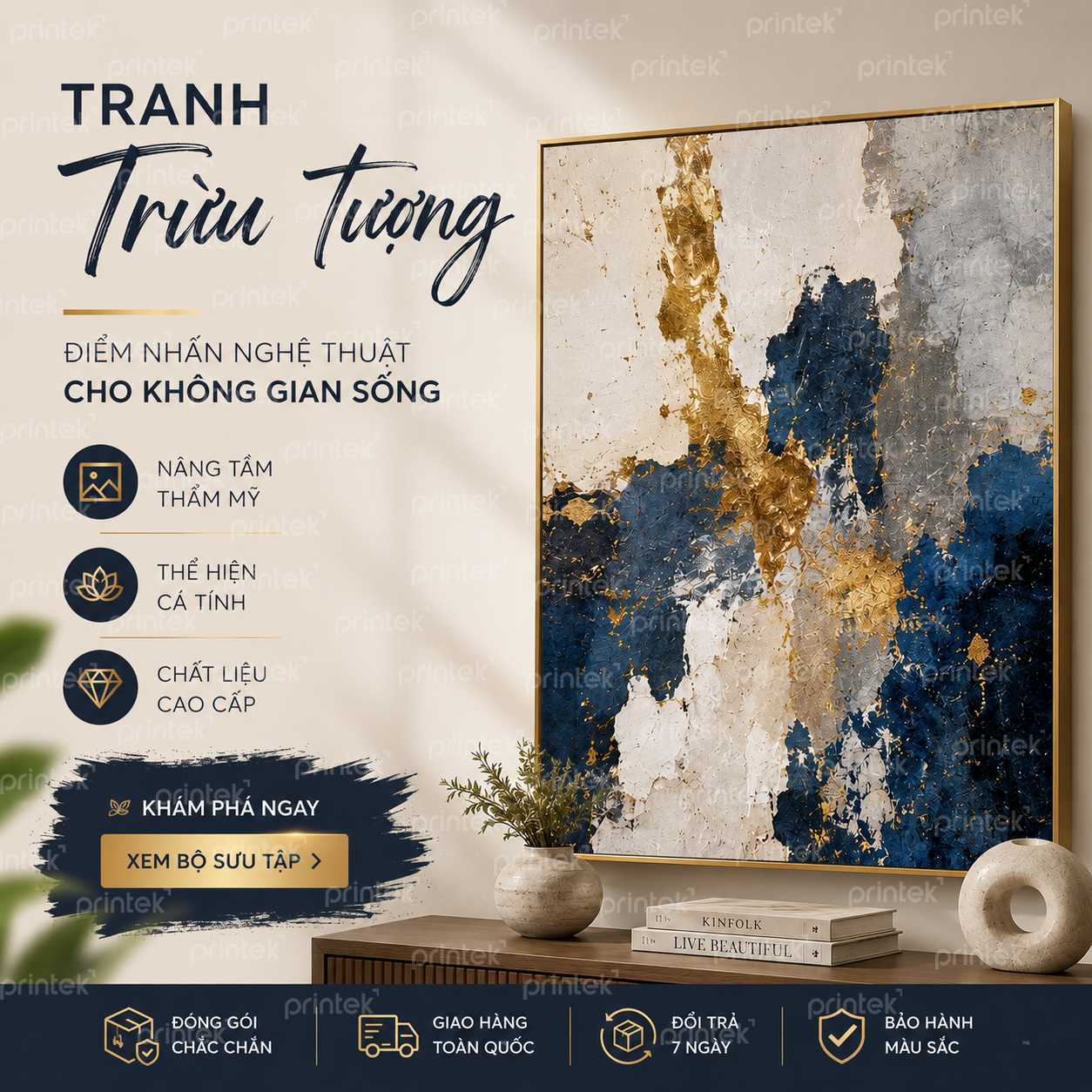 Banner những mẫu tranh trừu tượng mới nhất