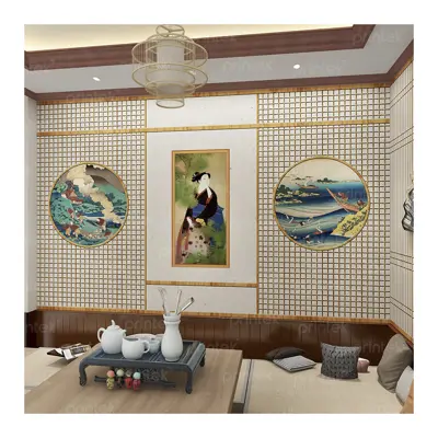 Tranh dán tường nhà hàng Nhật Bản - 01CN010R