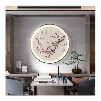 Tranh thuỷ mặc tráng gương, tranh đèn led cao cấp - LED003
