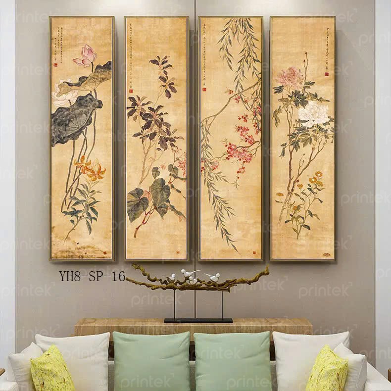 Tranh Tứ Quý, vẻ đẹp của sự tĩnh lặng - TQ0162