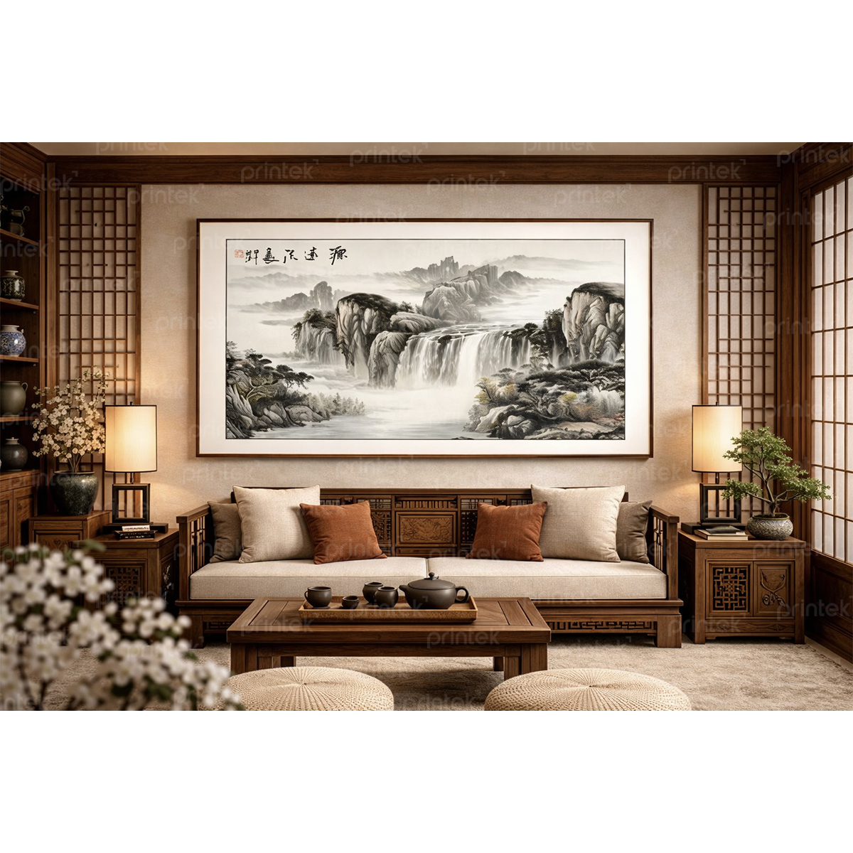 Tranh phong cảnh thủy mặc - TB13323551