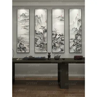 Bộ tranh thủy mặc, đã có khung - 01CN01HD