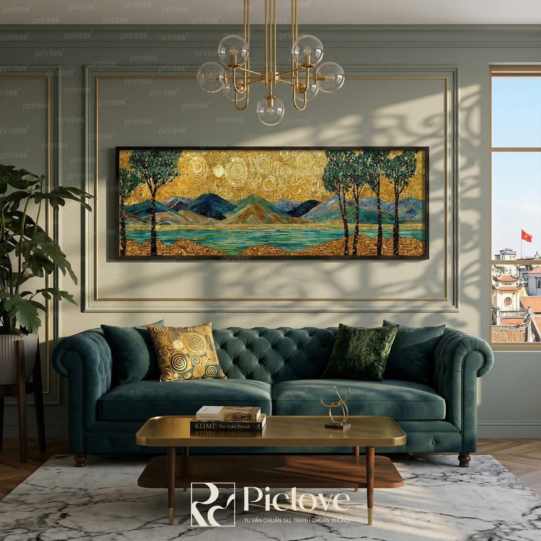 Tranh canvas phong cảnh treo tường phòng khách - PL008