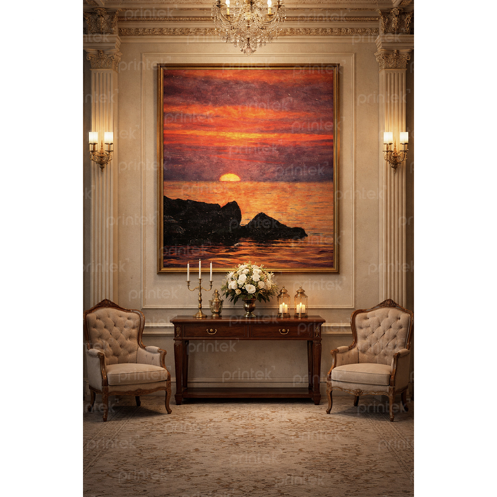 Tranh phong cảnh hoàng hôn - ADB13102