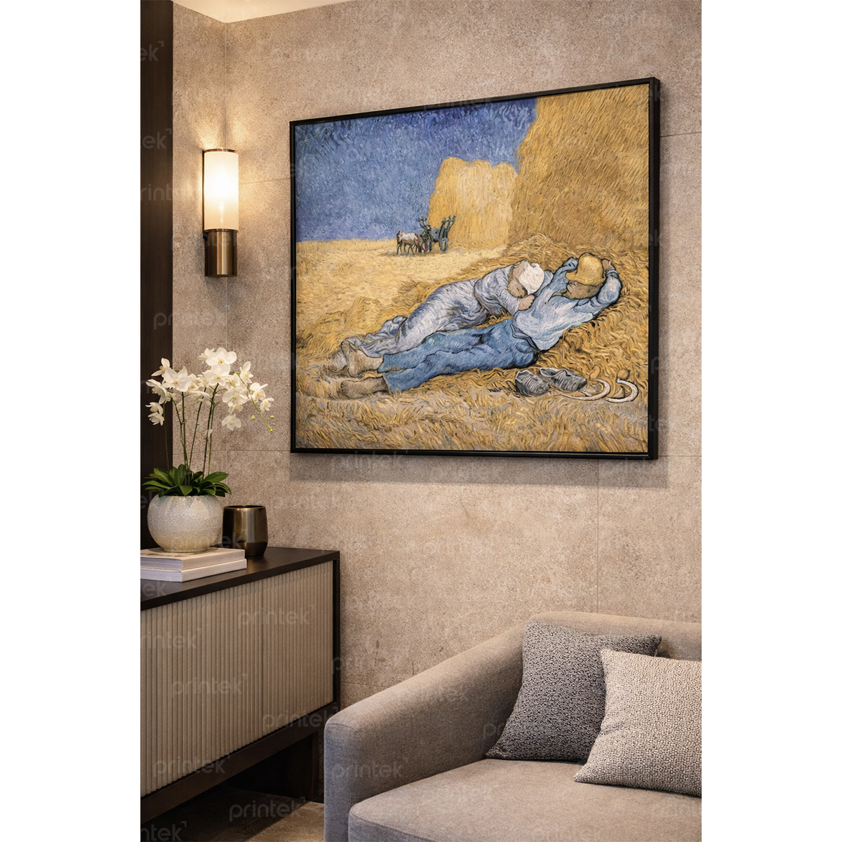 Tranh “Noon Rest from work” (Nghỉ trưa, 1890) của họa sĩ Vangoh