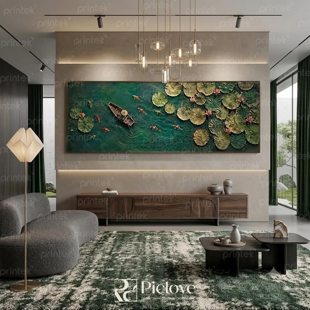 Tranh canvas phong cảnh treo tường phong cách hiện đại - PL011