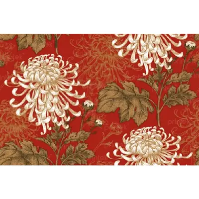 Tranh hoa cúc phong cách indochine - ST3305