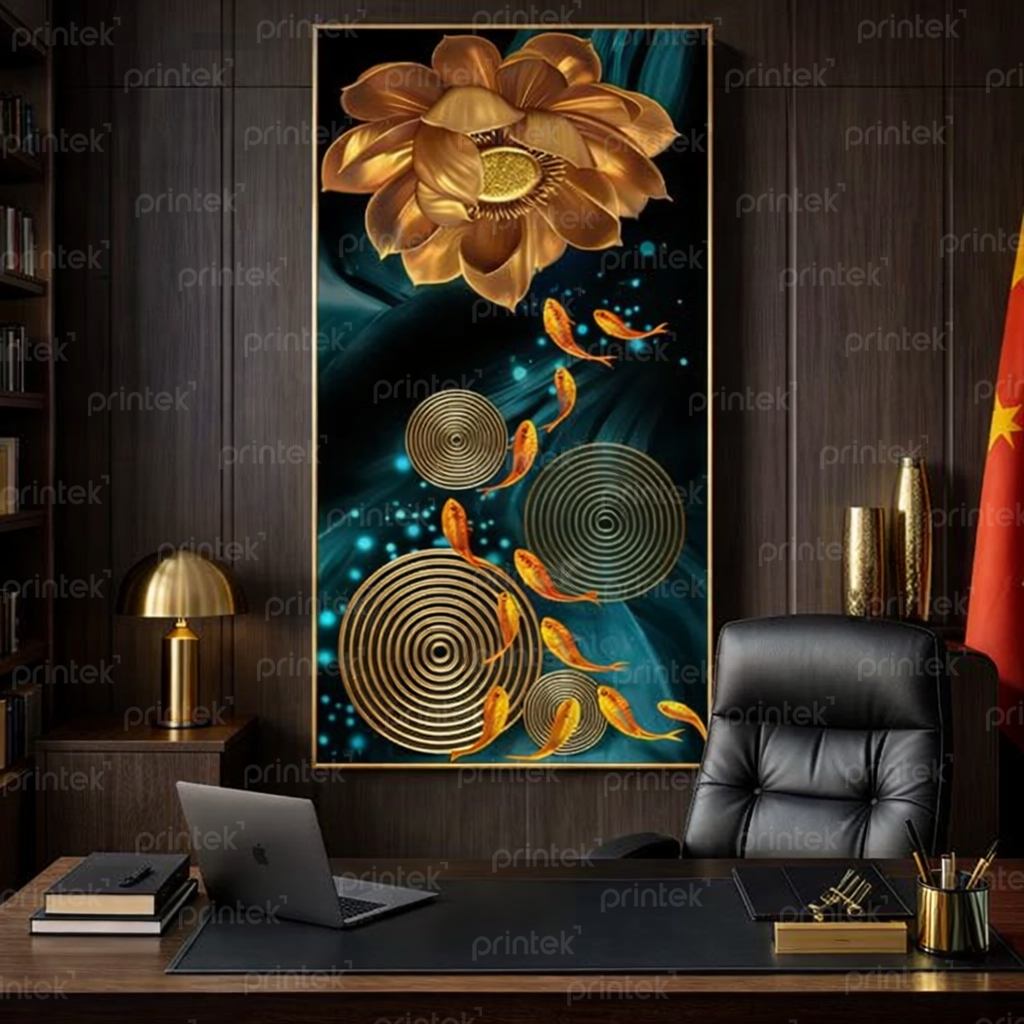 Tranh cá chép hút Tài - Lộc - May mắn – AL2809194