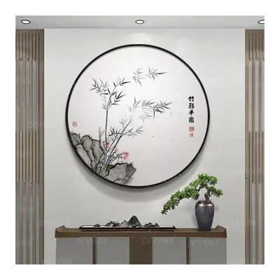 Tranh thủy mặc tròn - TB13323521