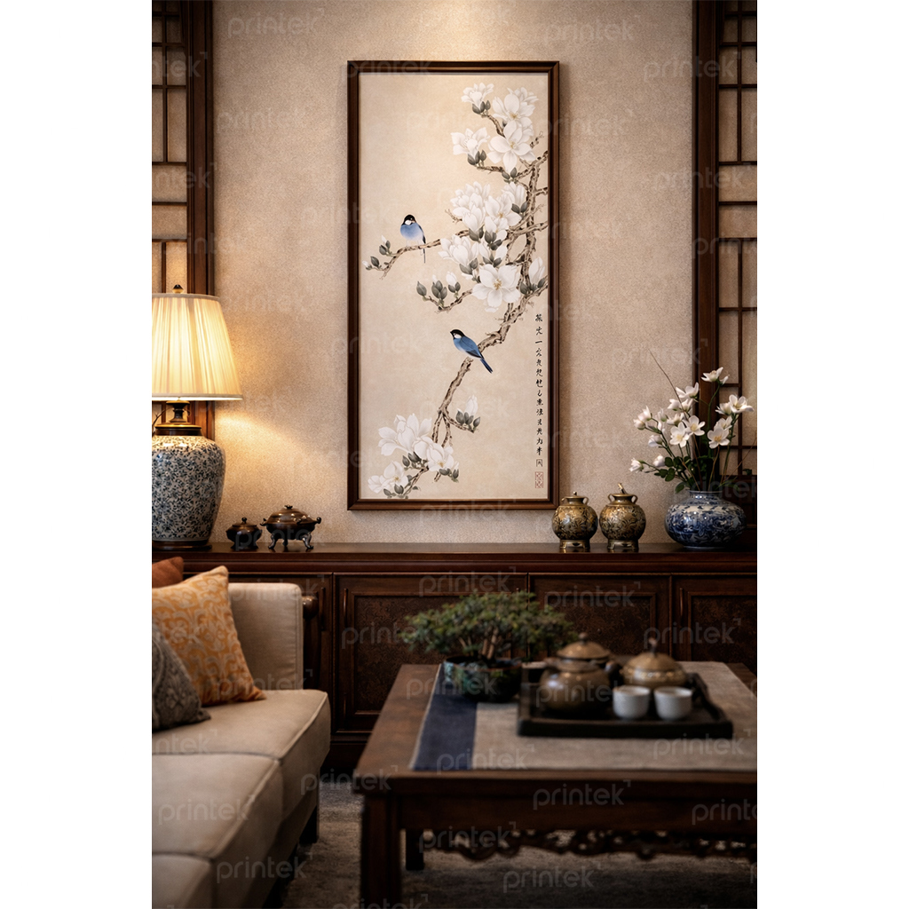 Tranh canvas treo tường phong cách indochine - MF33245183