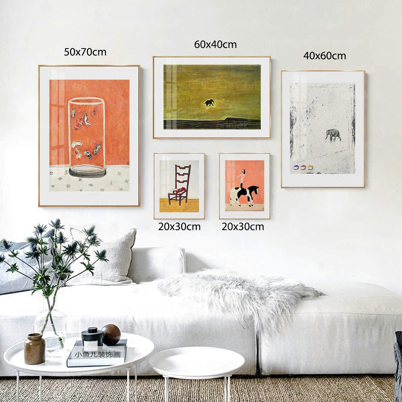 Tranh trừu tượng động vật