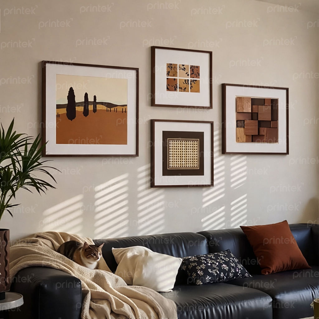 Bộ tranh trừu tượng tối giản - M4808