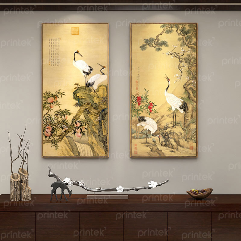 Top 5 mẫu tranh Tùng hạc diên niên mang đến vận khí tốt cho bạn