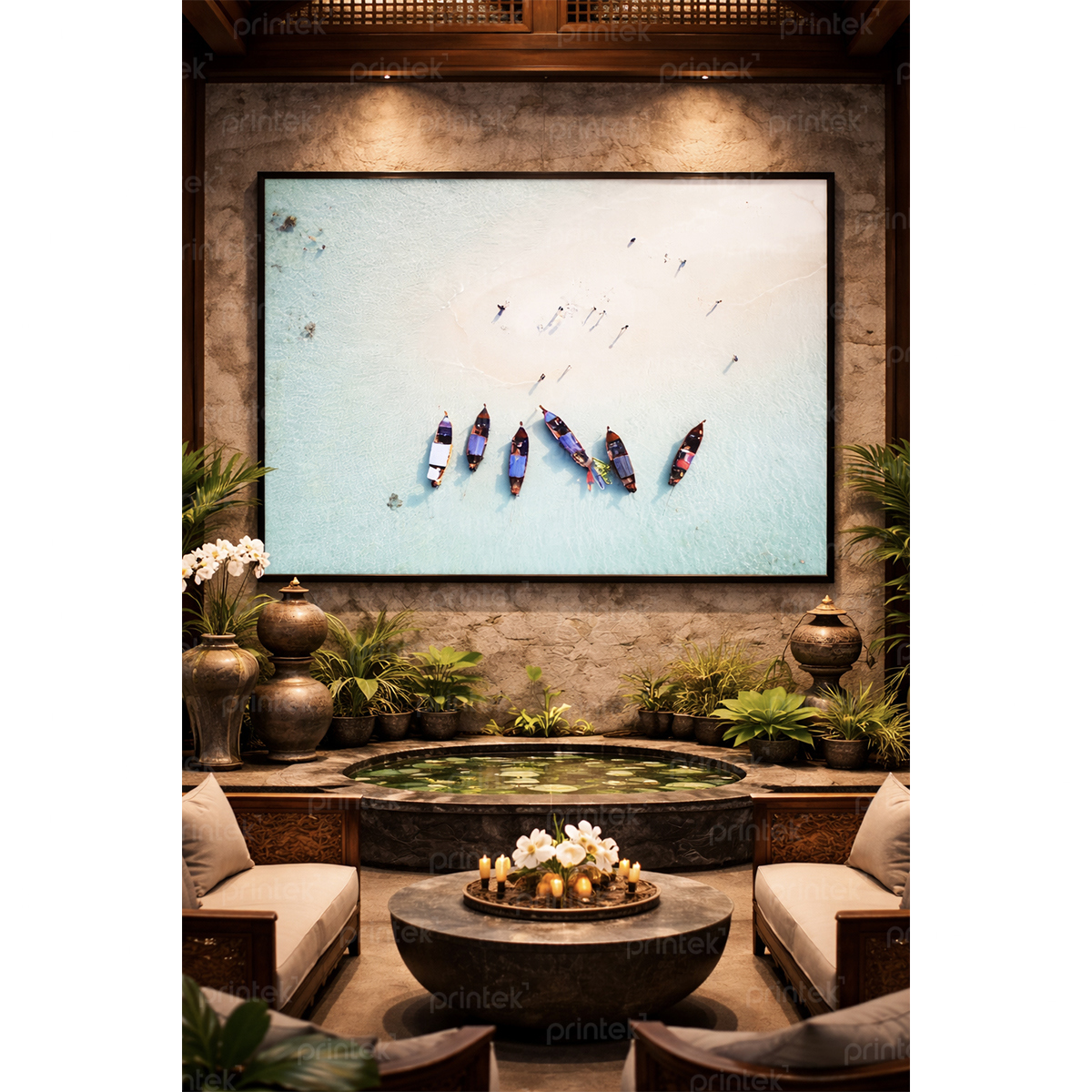 Tranh phong cảnh, đã có khung - PC1449