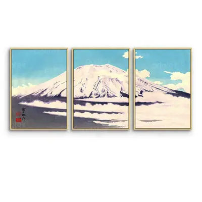 Bộ 3 tranh canvas phong cảnh Nhật Bản - BH01668