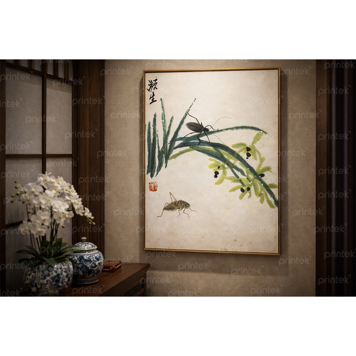 Tranh thủy mặc phong cách indochine - TB13323179