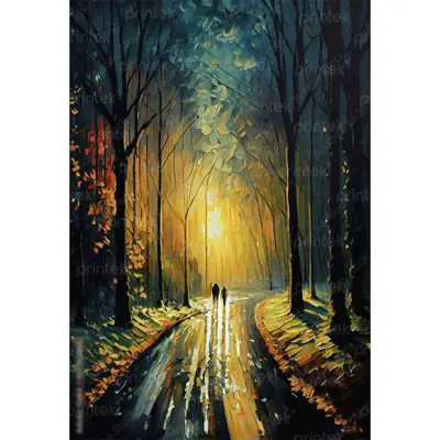 Tranh phong cảnh vẽ sơn dầu - ADB13267