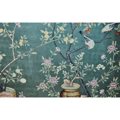 Tranh dán tường phòng ngủ indochine - TB332457891