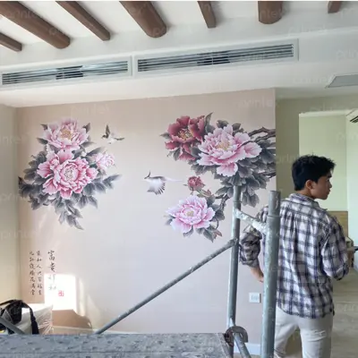 Hướng dẫn tự thi công tranh dán tường khổ lớn