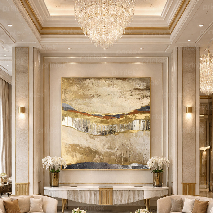 Tranh trừu tượng ánh kim – ST220993