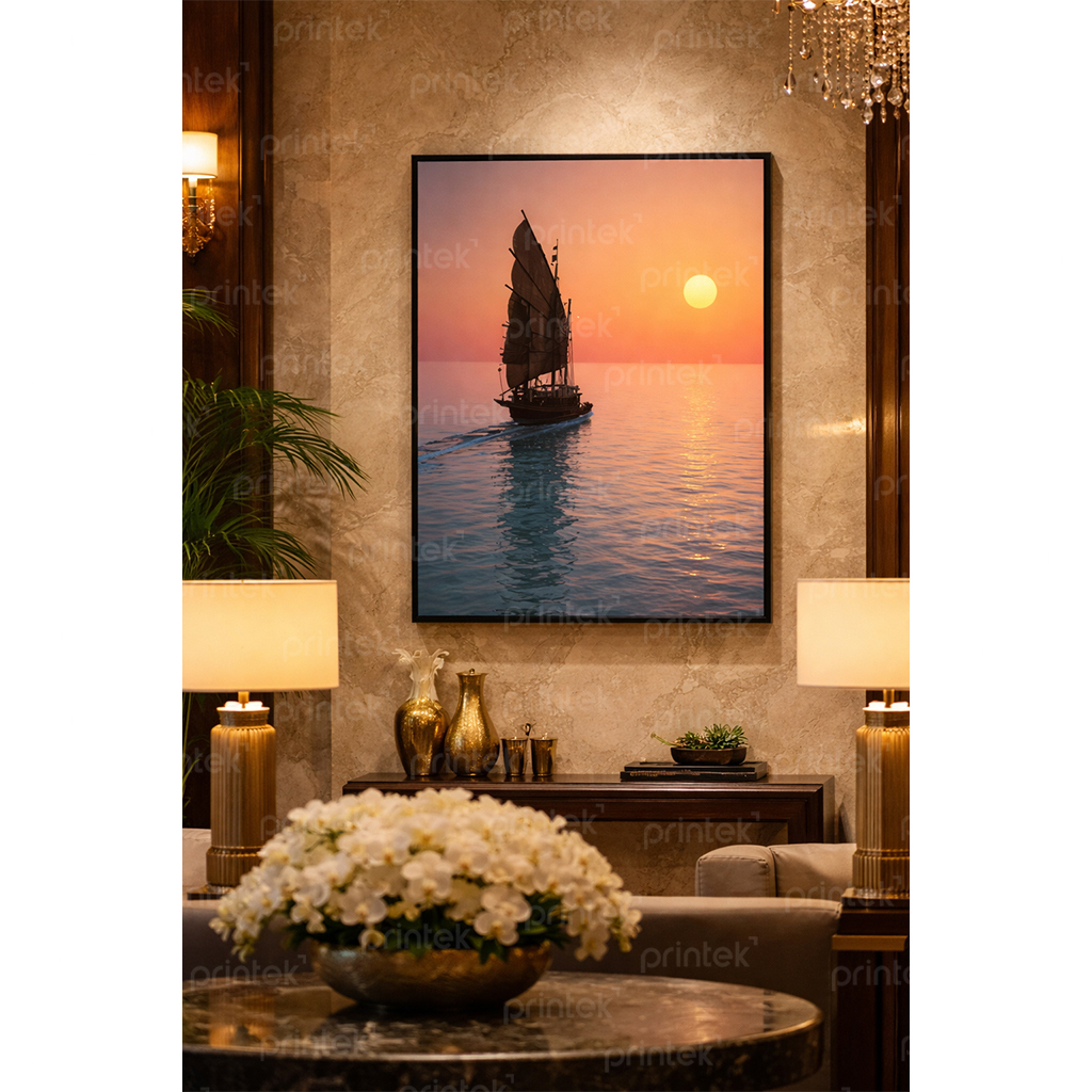 Tranh thuận buồm xuôi gió, đã có khung - ADB44