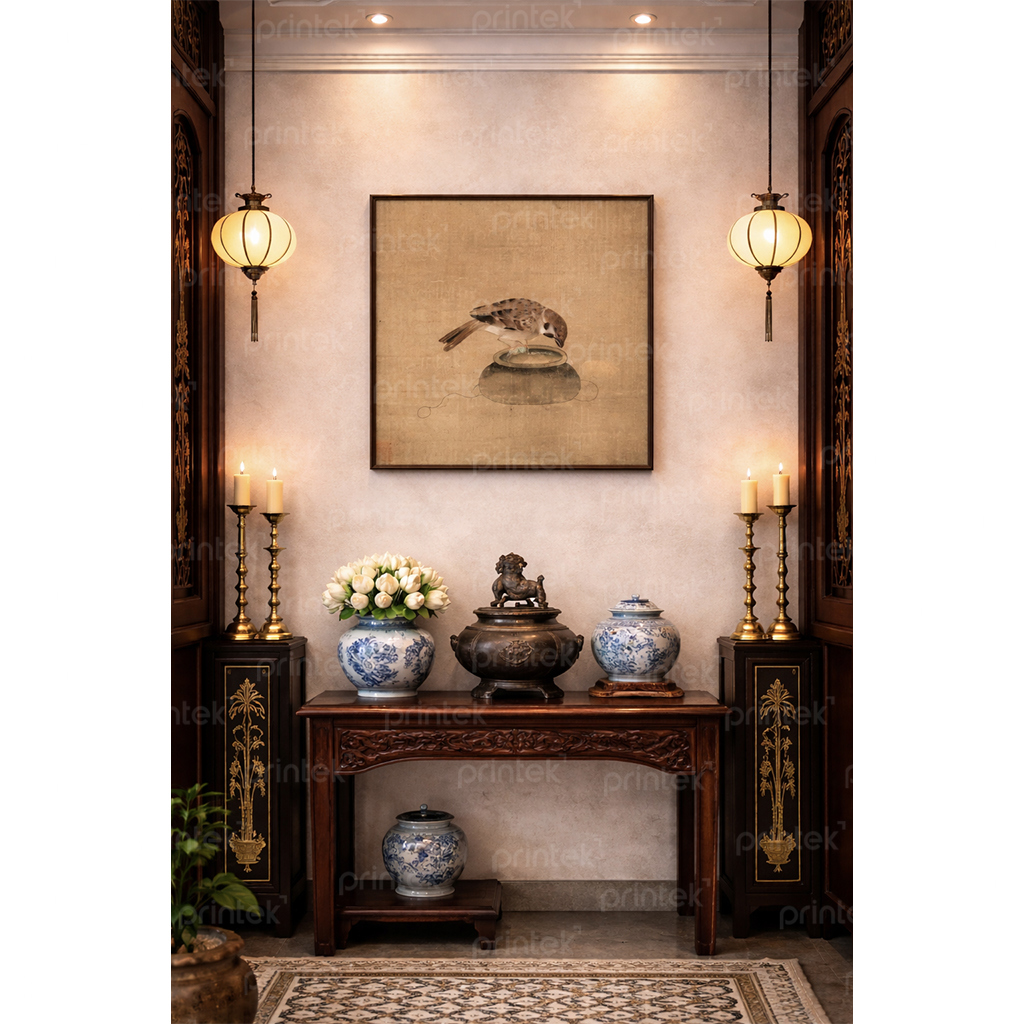 Tranh canvas Hoa và Chim - HC-111342013