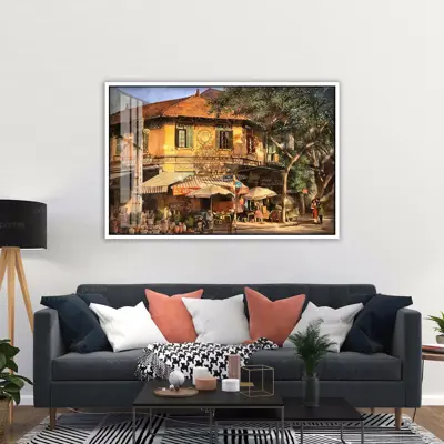 Tranh canvas đồng quê, đã có khung – DQ004