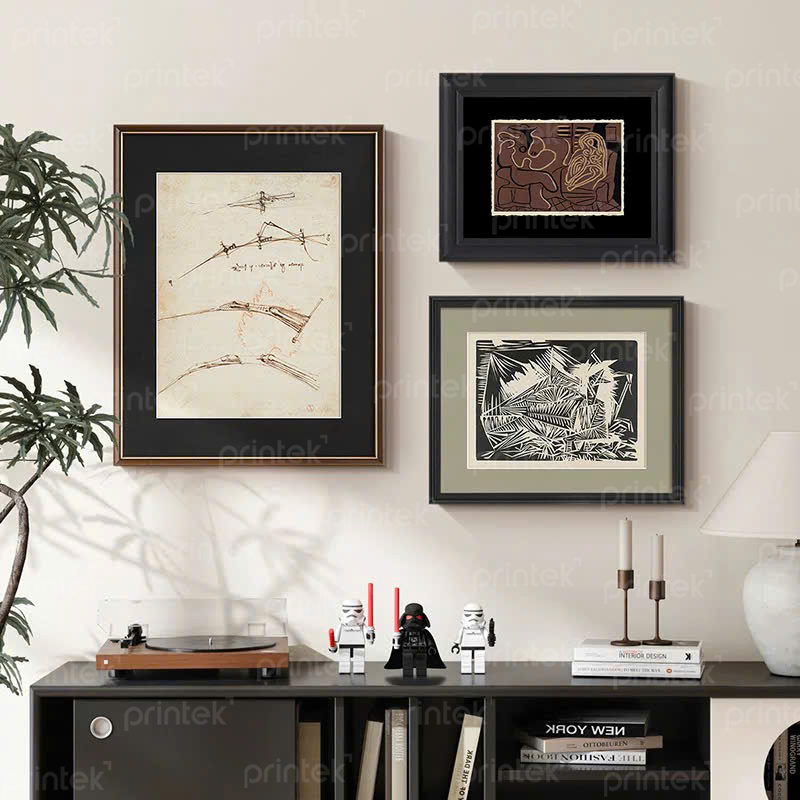 Bộ tranh trừu tượng tối giản - TT9942