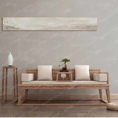 Tranh thủy mặc trang trí phòng trà - PT4256