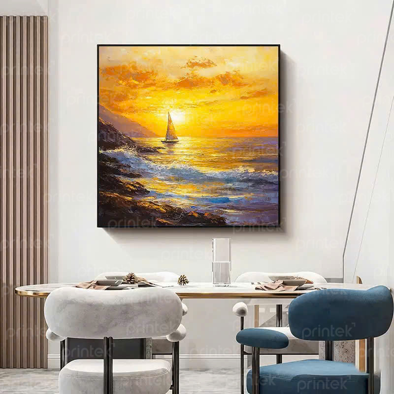 Tranh Thuận buồm xuôi gió, tranh canvas in theo yêu cầu- PT09037