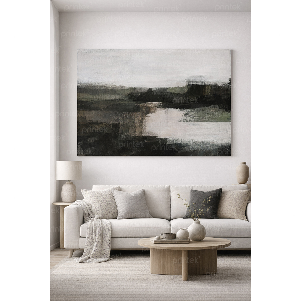 Tranh trừu tượng, đã có khung - ADB133260