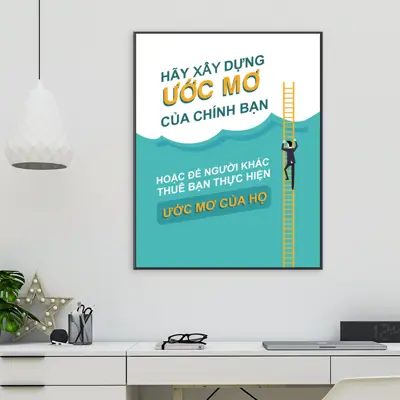 Tranh động lực, tranh slogan, in theo yêu cầu - SL24