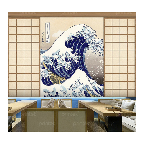 Tranh lụa dán tường 3d trang trí nhà hàng Nhật Bản - ADB33245501