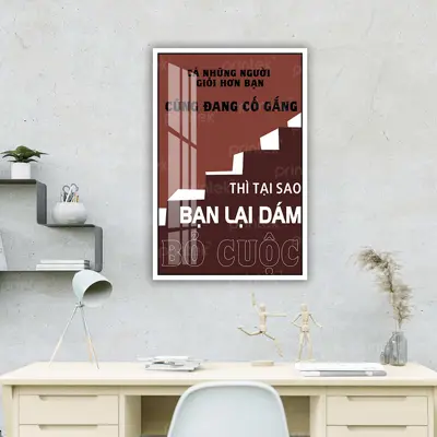 Tranh động lực văn phòng, tranh slogan – DL001-79