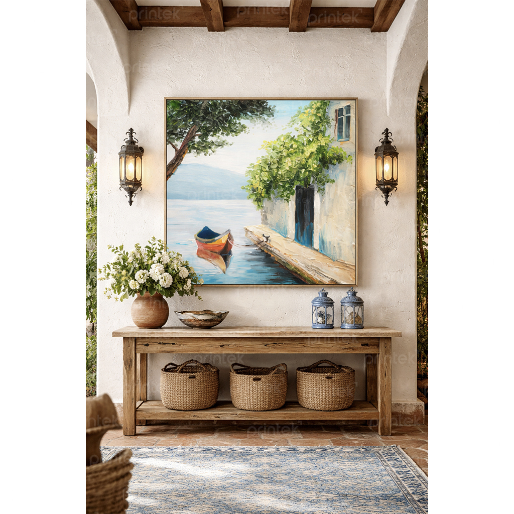 Tranh phong cảnh phong cách Địa Trung Hải – ST220985