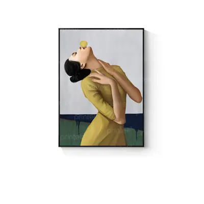 Tranh cô gái, đã có khung - CD1661